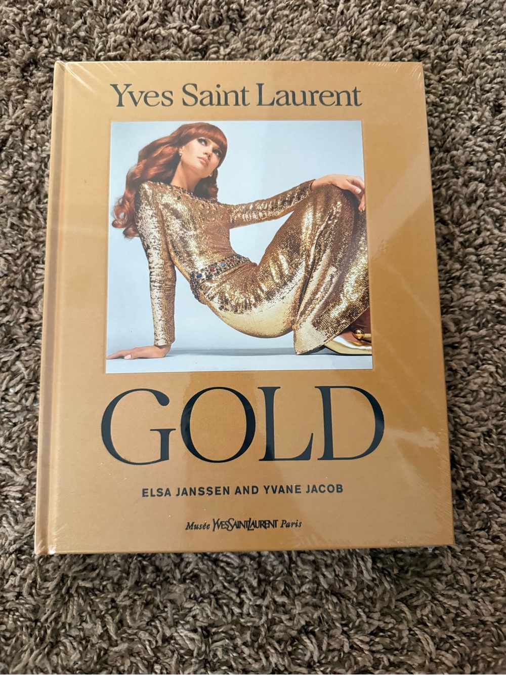 Yves Saint Laurent Gold Cover Fashion Coffee Table Book